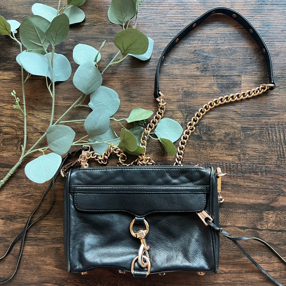 Rebecca Minkoff Mini Mac black/rose gold